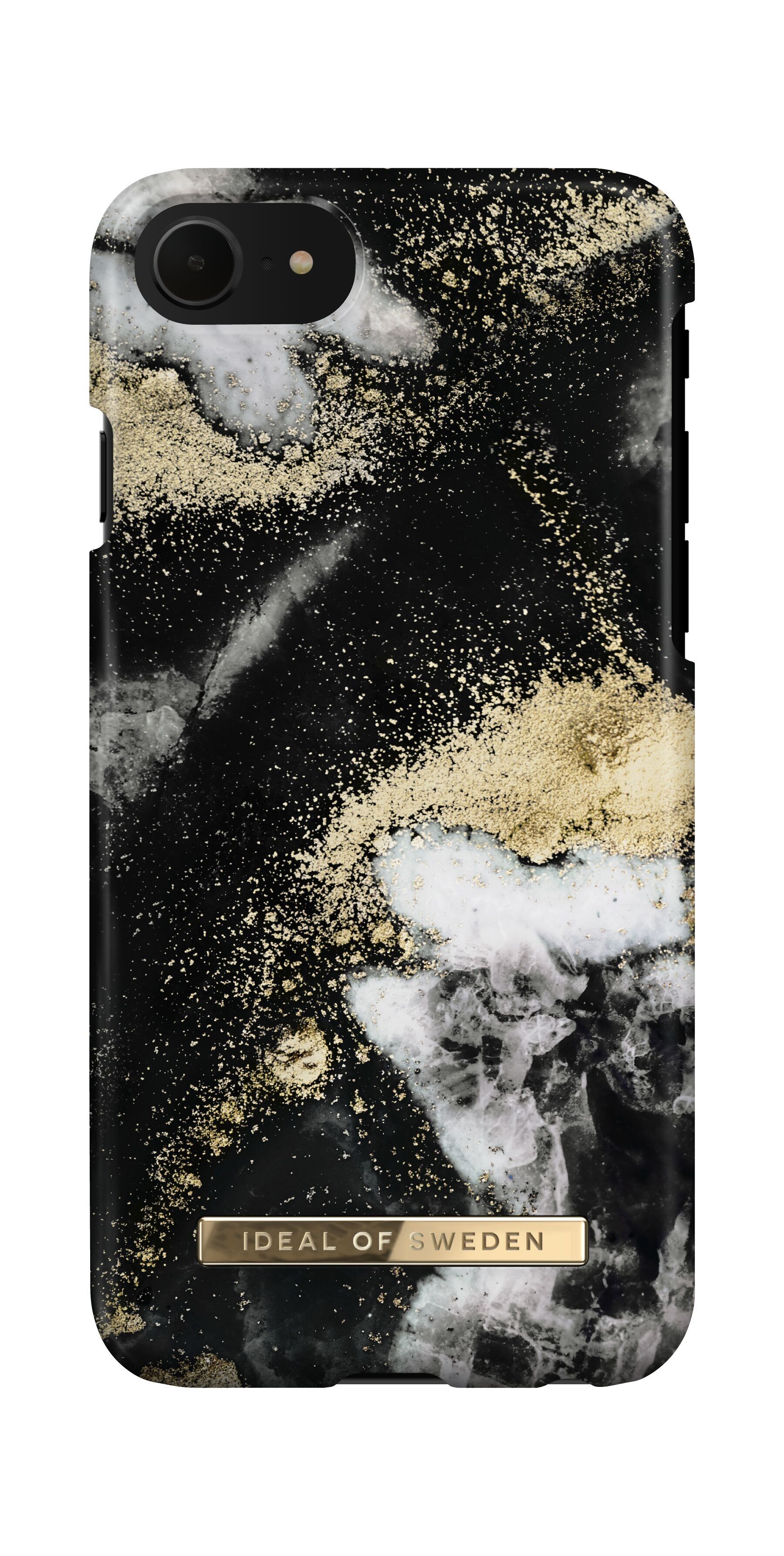 Fashion Case iPhone 8/7/6/6S/SE Black Galaxy Marbl
