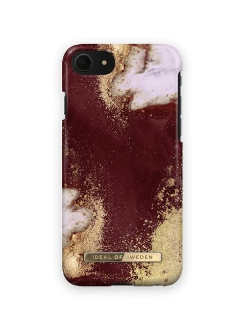 Fashion Case iPhone 8/7/6/6S/SE Golden Burgundy Ma