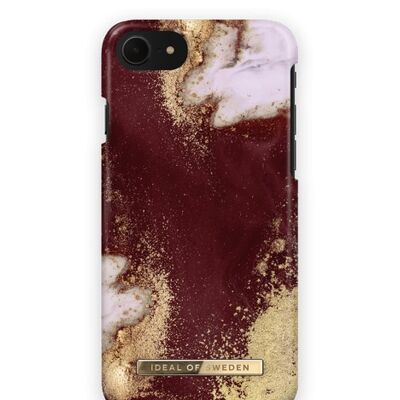 Fashion Case iPhone 8/7/6/6S/SE Golden Burgundy Ma