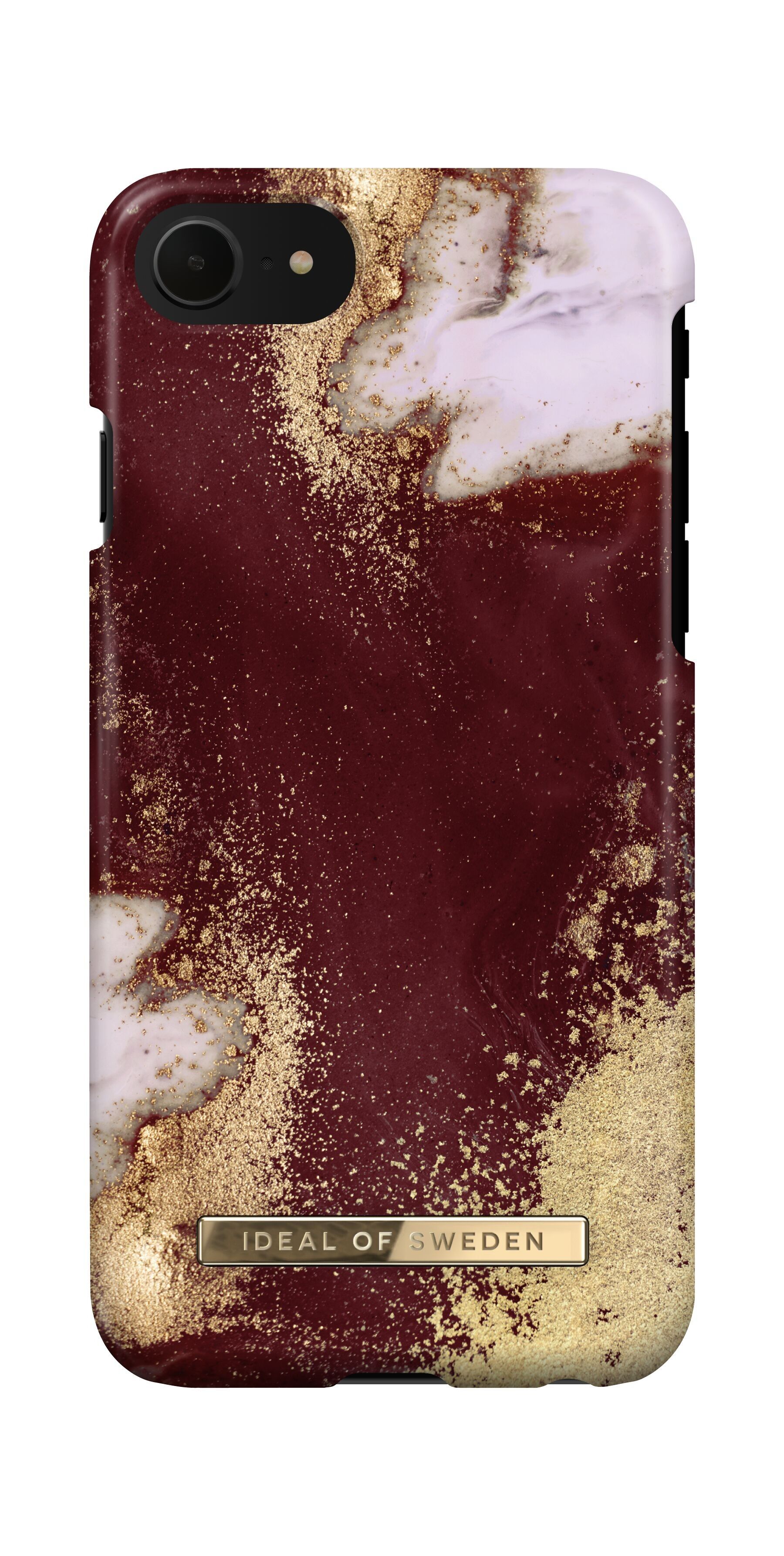Fashion Case iPhone 8/7/6/6S/SE Golden Burgundy Ma