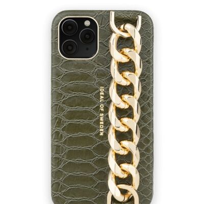 Statement Case iPhone 11PRO/XS/X Grn Snake Ch Strp