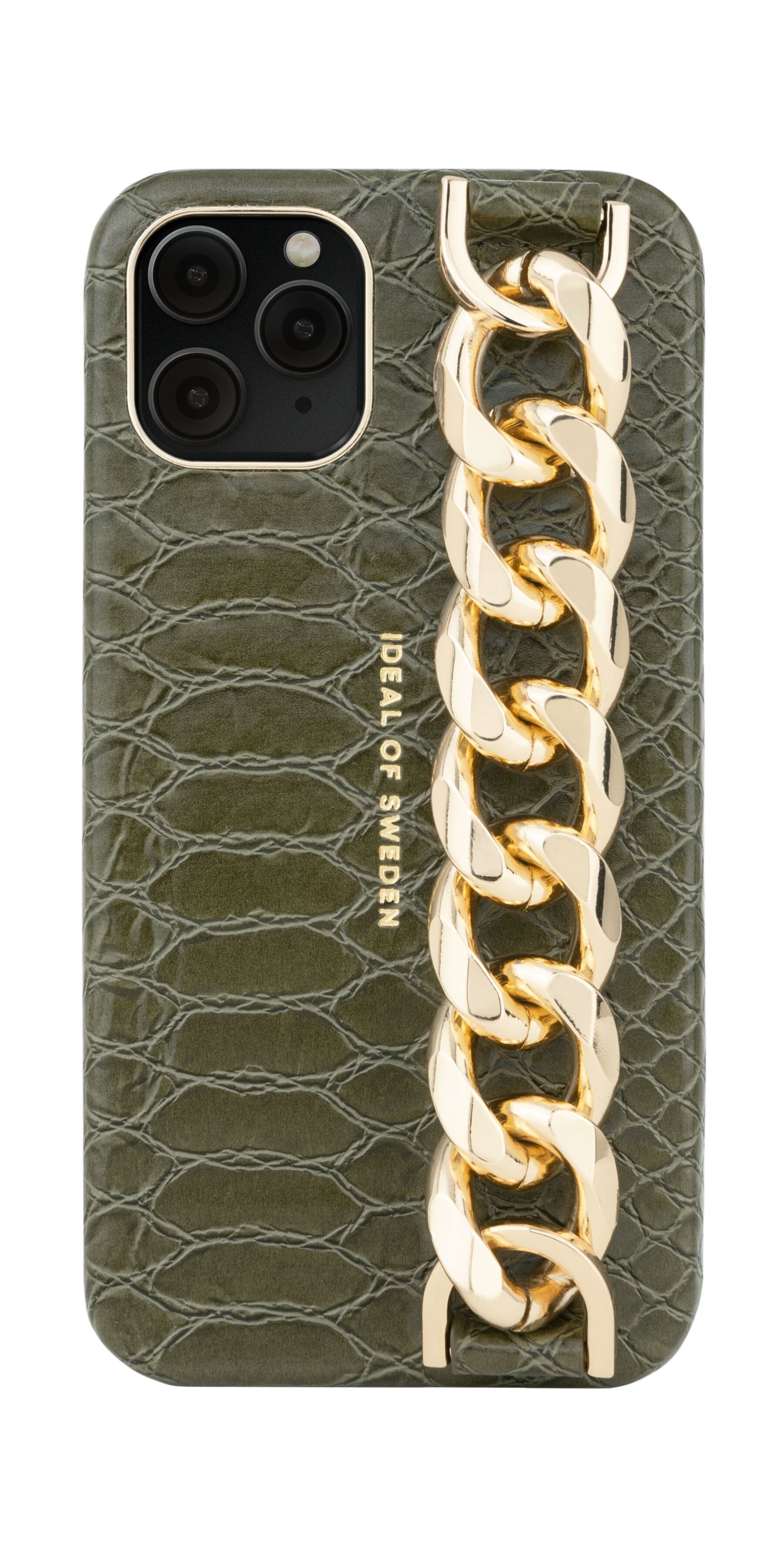 Statement Case iPhone 11PRO/XS/X Grn Snake Ch Strp