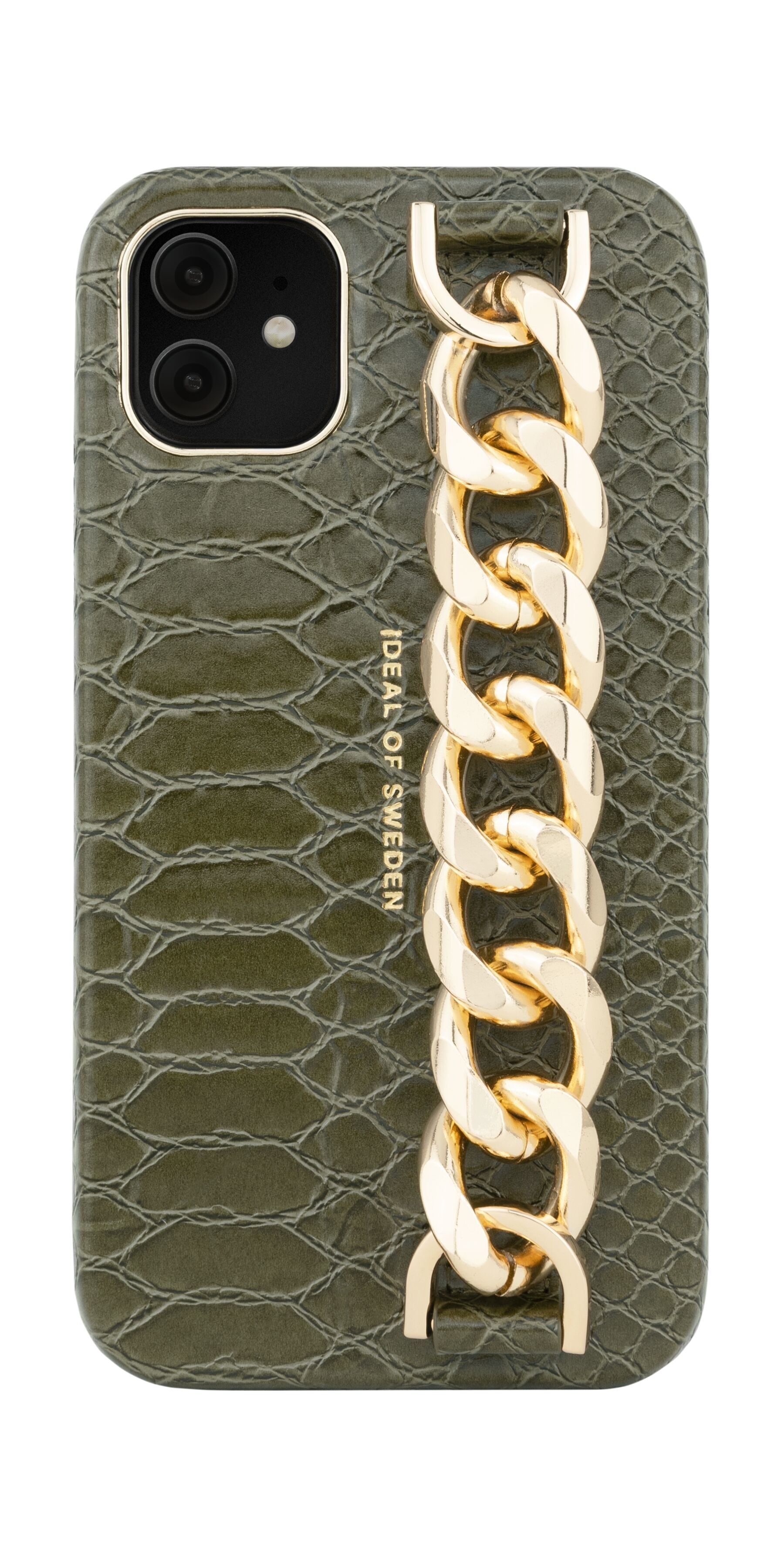 Statement Case iPhone 11/XR Grn Snake Ch Strp