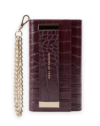 Pochette Studio iPhone 11PRO/XS/X Prune Croco