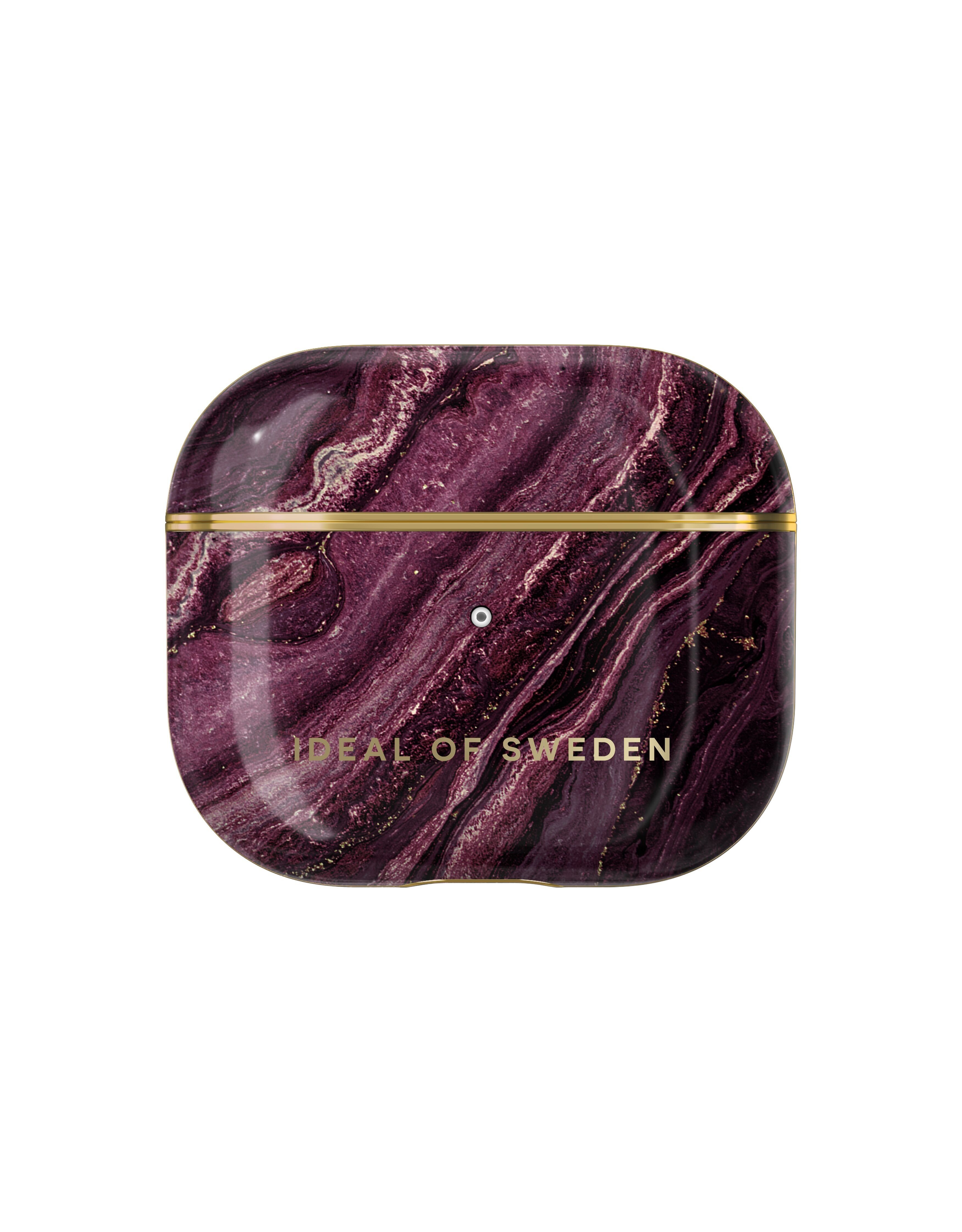 Estuche Fashion Airpods Gen 3 Ciruela Dorada