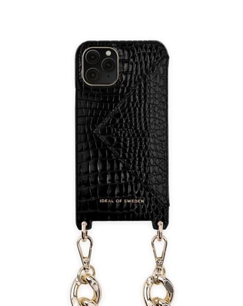 Necklace Case iPhone 11PRO/XS/X Neo Noir Croco