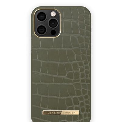 Atelier Case iPhone 12/12 PRO Khaki Kroko