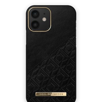 Funda Atelier iPhone 12/12 PRO Grabado Negro