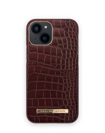 Atelier Coque iPhone 13 Mini Croco Écarlate