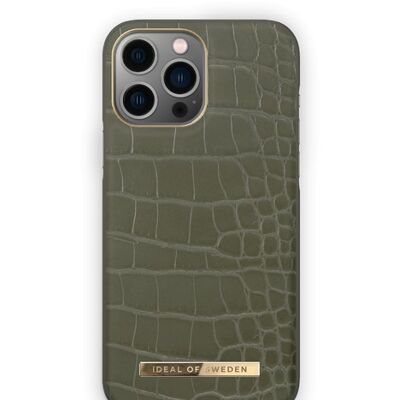 Custodia Atelier per iPhone 13PM/12PM Khaki Croco