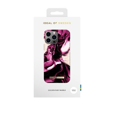 Fashion Case iPhone 13PM/12PM Rubí Dorado