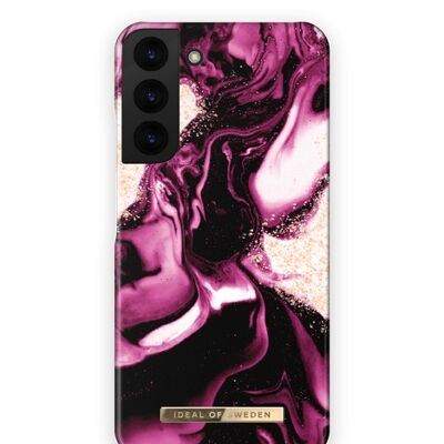 Fashion Case Galaxy S22P Goldener Rubin Marmor