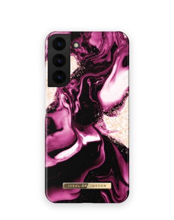 Coque Fashion Galaxy S22P Golden Ruby Marble