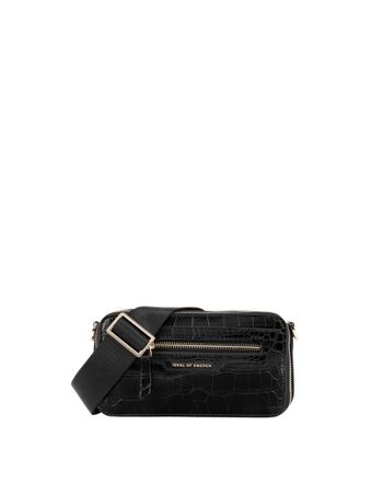 Bobbi Camera Bag Noir Croco