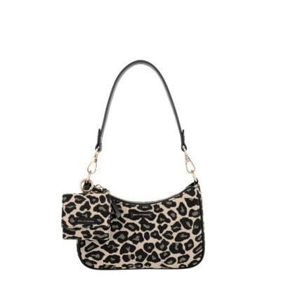 Bolso de hombro Nora Leo Jacquard