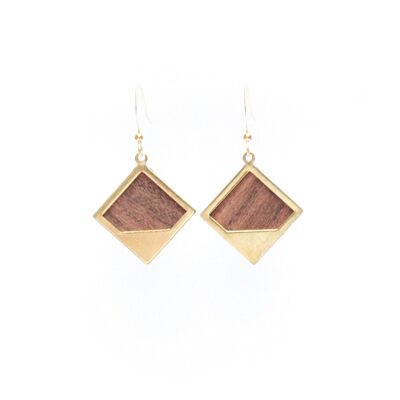 Petites boucles d’oreilles Sierra en palissandre