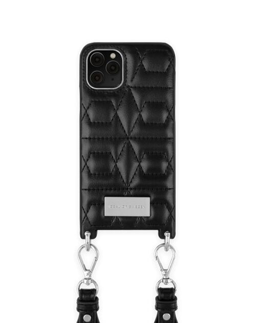 Statement Necklace iPhone 11PRO/XS/X Quilted Black