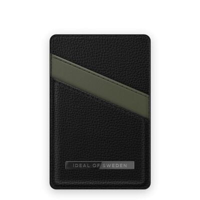Atelier Magnetic Card Holder Onyx Black Khaki