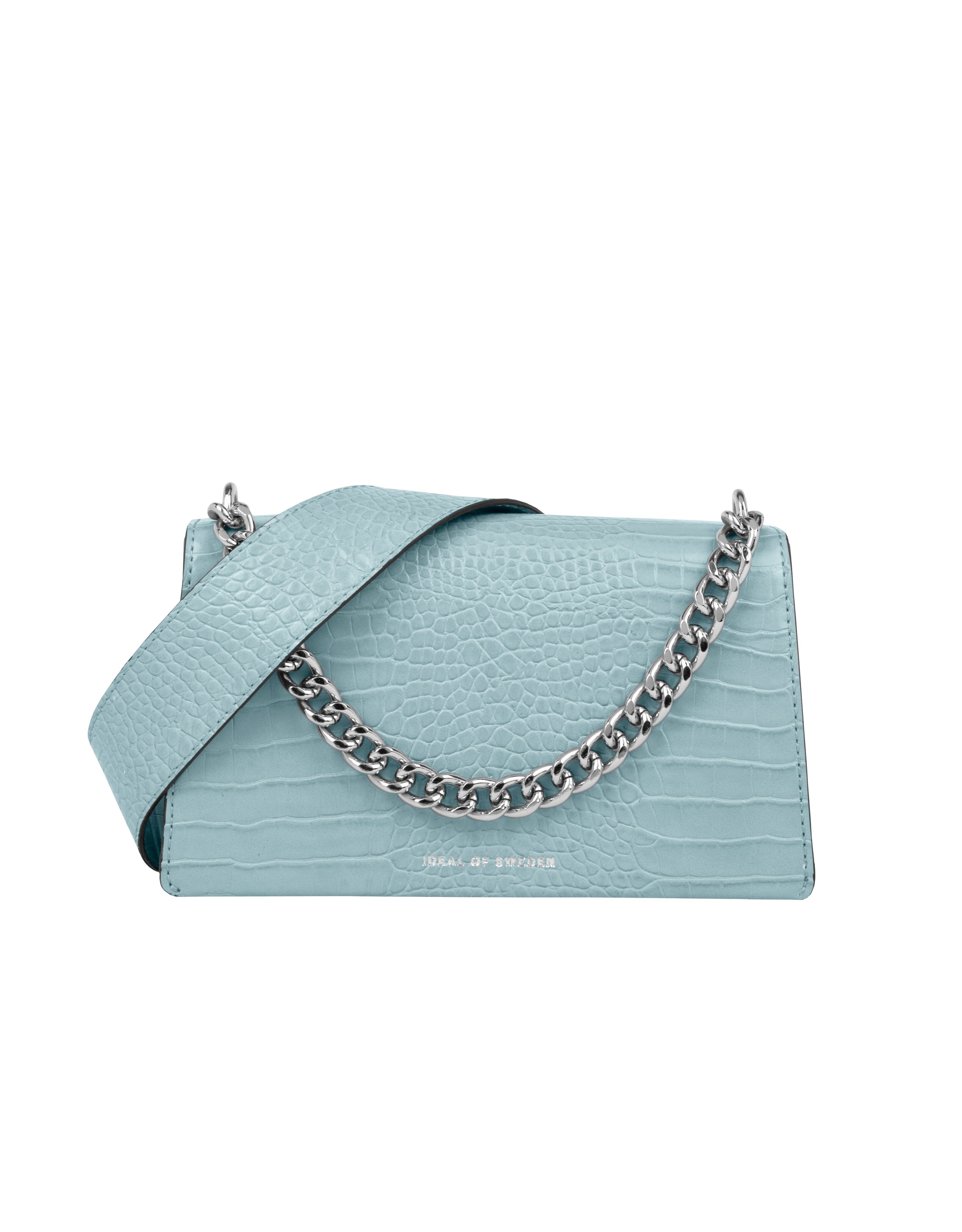 Bolso Baguette Lia Mediano Coco Azul Suave