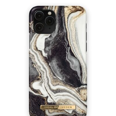 Fashion Case iPhone 11 PRO/XS/X Golden Ash Marmor