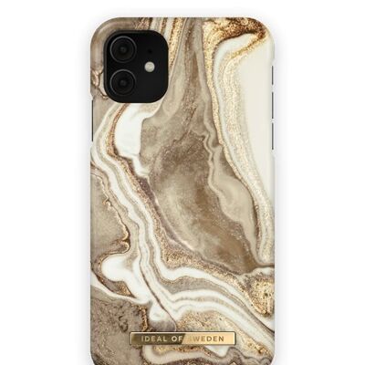 Custodia Fashion iPhone 11/XR Marmo dorato sabbia