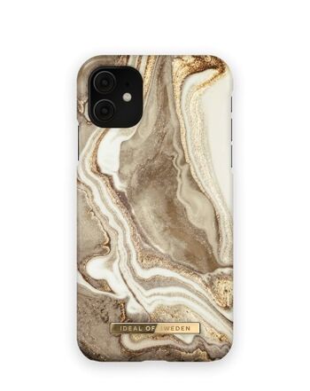 Coque Fashion iPhone 11/XR Marbre Sable Doré