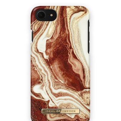 Fashion Case iPhone 8/7/6/6S/SE Golden rusty marbl