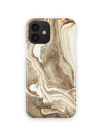 Coque Fashion iPhone 12/12 PRO Sable doré Marb