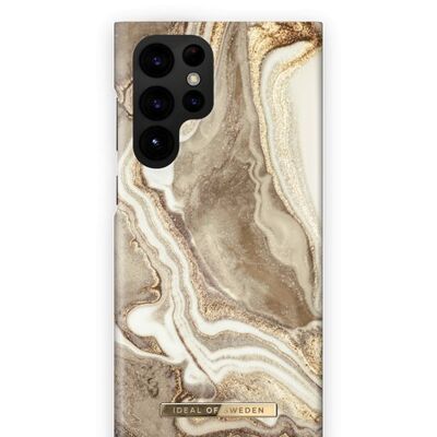 Coque Fashion Galaxy S22U Marbre Sable Doré