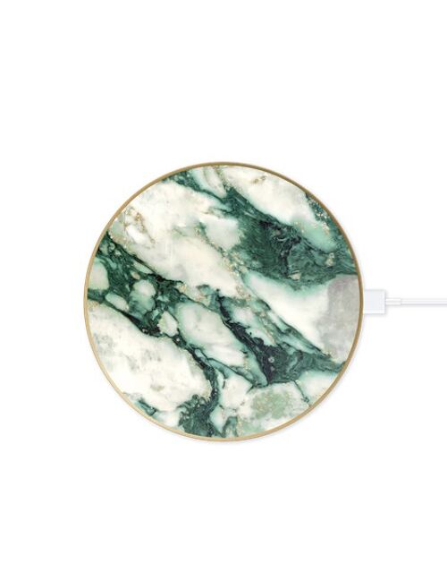 Fashion QI Charger Calacatta Emerald Marble