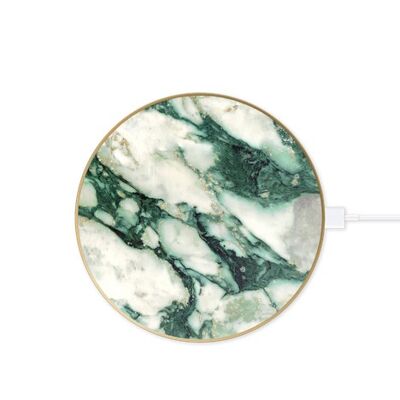 Fashion QI Charger Calacatta Emerald Marble