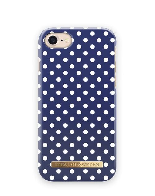 Fashion Case iPhone 8/7/6/6S/SE Blue Polka Dots
