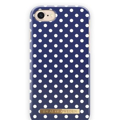 Fashion Case iPhone 8/7/6/6S/SE Blue Polka Dots