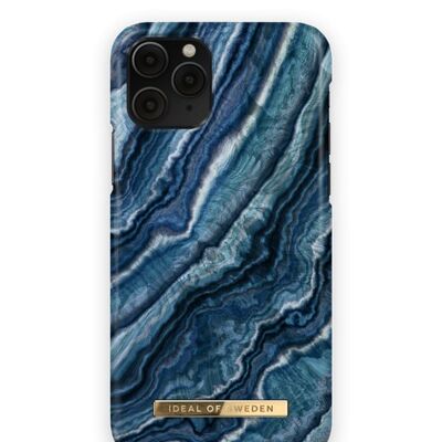 Custodia alla moda per iPhone 11 PRO/XS/X Indigo Swirl