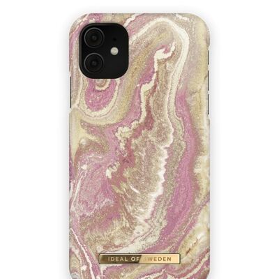 Fashion Case iPhone 11/XR Golden Blush Marble