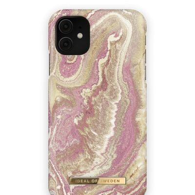 Coque Fashion iPhone 11/XR Golden Blush Marble