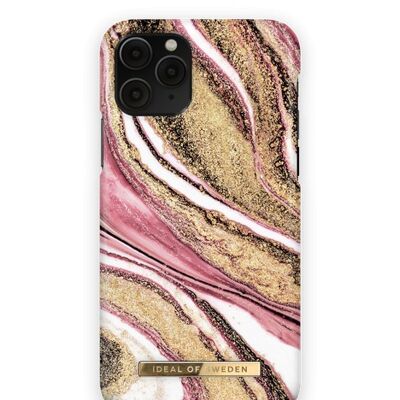 Custodia alla moda iPhone 11 PRO/XS/X Cosmic Pink Swirl