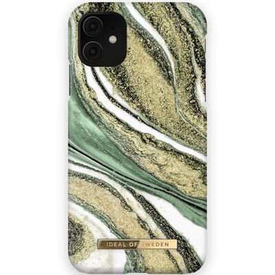 Fashion Case iPhone 11/XR Cosmic Green Swirl