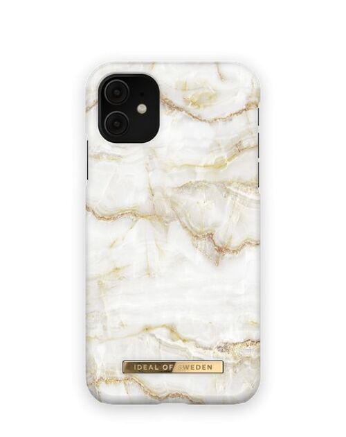 Fashion Case iPhone 11/XR Golden Pearl Marble