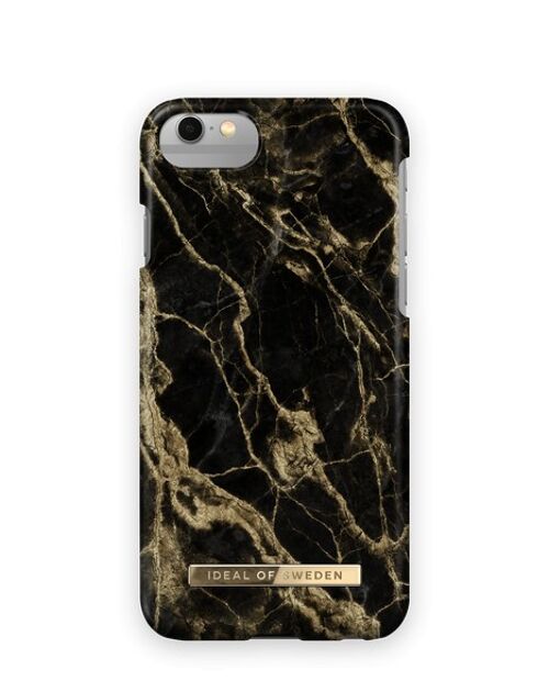 Fashion Case iPhone 8/7/6/6S/SE Golden Smoke Marbl