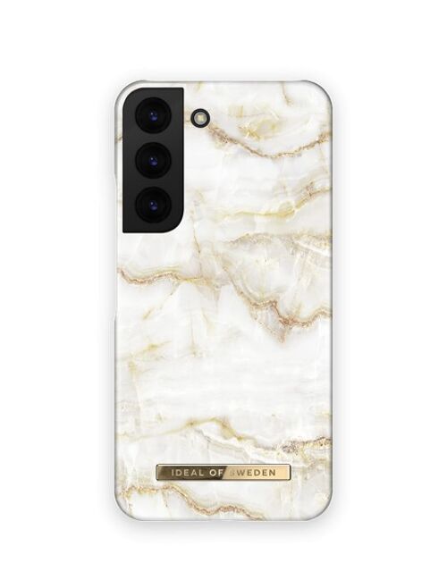 Fashion Case Galaxy S22 Golden Pearl Marble