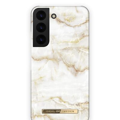 Fashion Case Galaxy S22 Golden Pearl Marble