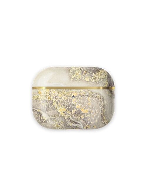 Fashion Airpods Case Pro Sparkle Greige Marble