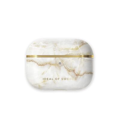 Fashion AirPods Custodia Pro Golden Pearl Marble