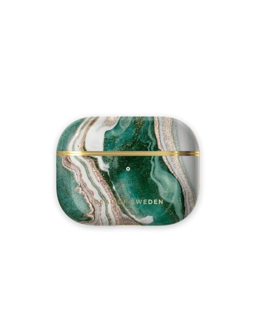 Fashion Airpods Case Pro Golden Jade Marble