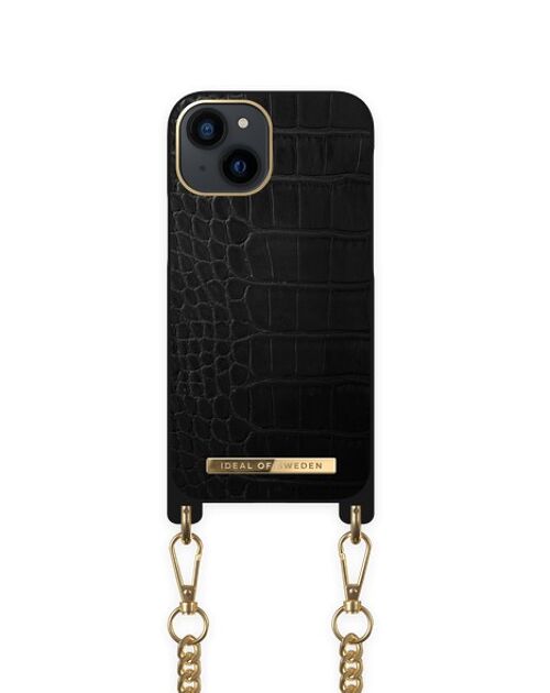 Necklace Case iPhone 13 Mini Jet Black Croco