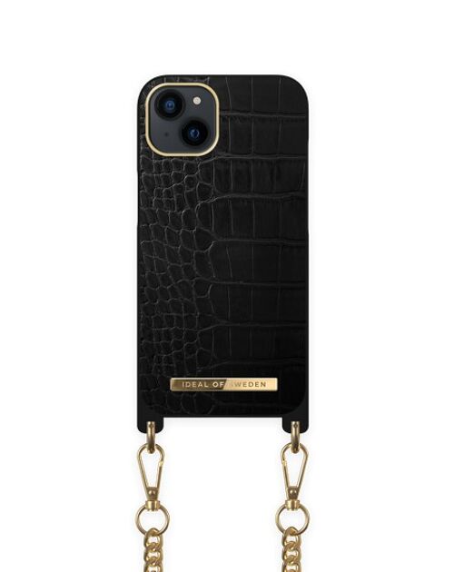 Necklace Case iPhone 13 Jet Black Croco