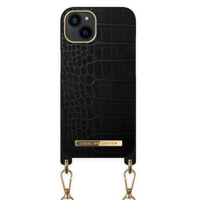 Necklace Case iPhone 13 Jet Black Croco