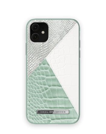 Atelier Coque iPhone 11/XR Palladian Menthe Serpent