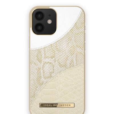 Atelier Case iPhone 12/12 PRO Creme Gold Schlange